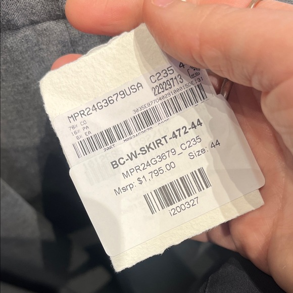 Brunello Cucinelli Elegant Gray Women's A-line Skirt Size 44 (4) New - Picture 3 of 7